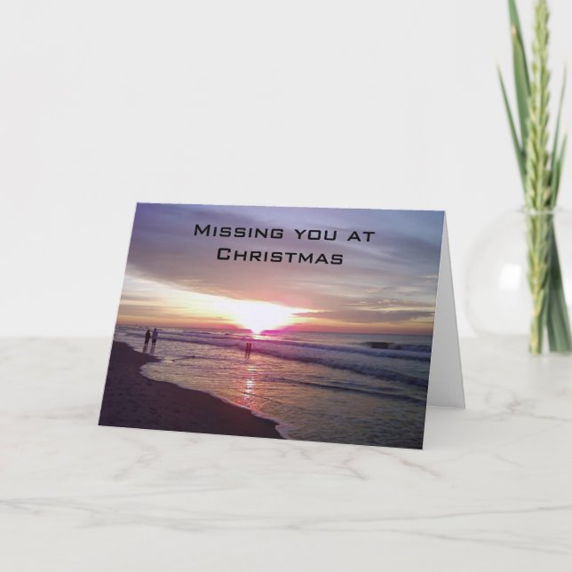 CARTES POUR FÊTES ANNUELLES VOUS MANQUEREZ À NOËL (Devant)