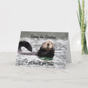 CARTES POUR FÊTES ANNUELLES VOUS MANQUEZ À CHRISTMAS OTTER STYLE