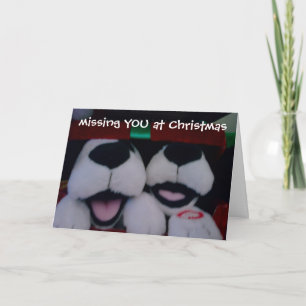CARTES POUR FÊTES ANNUELLES "VOUS MANQUEZ À NOËL" ÉTIQUETTES