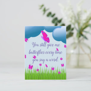 Cartes Pour Fêtes Annuelles Vous me donnez toujours des citations de papillons