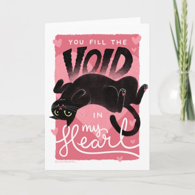 Cartes Pour Fêtes Annuelles Vous remplissez le vide dans mon coeur (Devant)