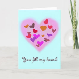 Cartes Pour Fêtes Annuelles Vous remplissez mon coeur