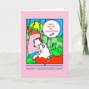 Cartes Pour Fêtes Annuelles Vous serez mes Valentine-Dans le rose