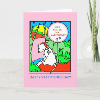 Cartes Pour Fêtes Annuelles Vous serez mes Valentine-Dans le rose