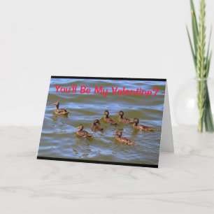 Cartes Pour Fêtes Annuelles Vous serez mon Valentine ?  Puits qui est