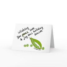 Vous souhaitant des pois, l'amour, et la joie !