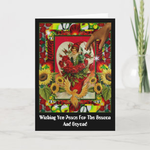 Cartes Pour Fêtes Annuelles Vous souhaitant la paix