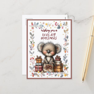 Cartes Pour Fêtes Annuelles Vous souhaitant un Noël KOAL-ATY