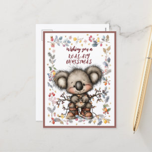 Cartes Pour Fêtes Annuelles Vous souhaitant un Noël KOAL-ATY