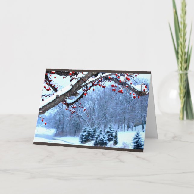 Cartes Pour Fêtes Annuelles Vous souhaitant une belle saison de Noël (Devant)
