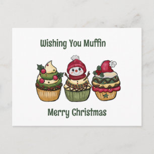 Cartes Pour Fêtes Annuelles vous souhaite un joyeux Noël muffin