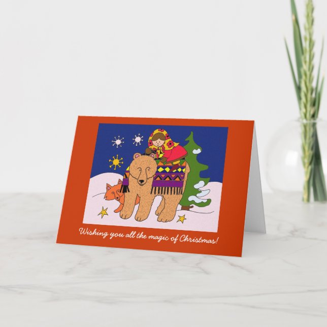 Cartes Pour Fêtes Annuelles Vous souhaiter la magie de Noël (Devant)
