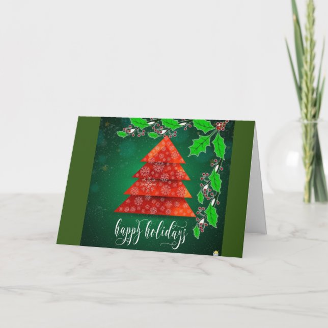 CARTES POUR FÊTES ANNUELLES VOUS SOUHAITEZ "BONNE CHÈRE" CETTE SAISON DE VACAN (Devant)