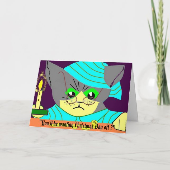 Cartes Pour Fêtes Annuelles "Vous voulez Noël, Jour de Noël... (Devant)