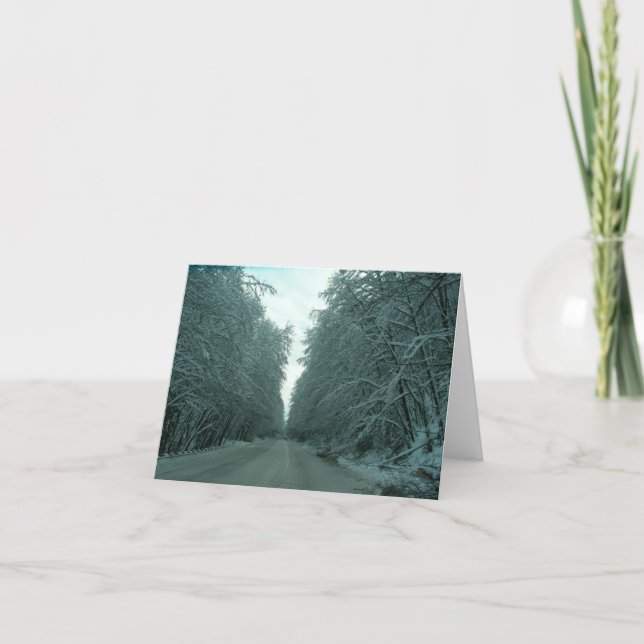 Cartes Pour Fêtes Annuelles Voyage d'hiver (Devant)