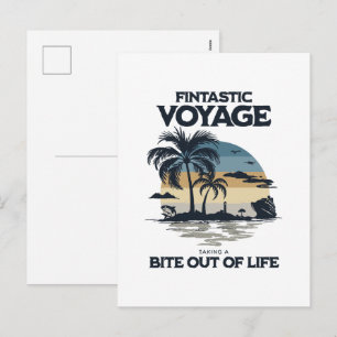 Cartes Pour Fêtes Annuelles Voyage Fintastique Prendre Une Bouchée De La Vie