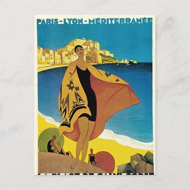 Cartes Pour Fêtes Annuelles Voyage vintage (Devant)