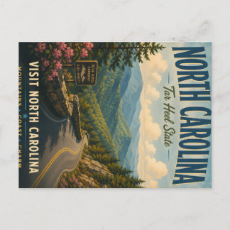 Cartes Pour Fêtes Annuelles Voyage vintage sur la Blue Ridge Parkway en Caroli