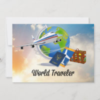 Voyageur du monde, emballé et prêt à partir
