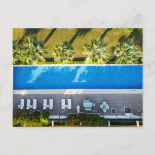 Cartes Pour Fêtes Annuelles Vue aérienne de la piscine