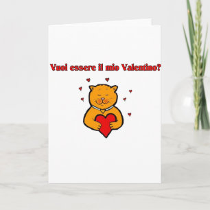 Cartes Pour Fêtes Annuelles Vuoi essere il mio Valentino ?