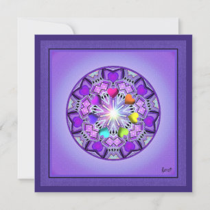 Cartes Pour Fêtes Annuelles W2 pourpre