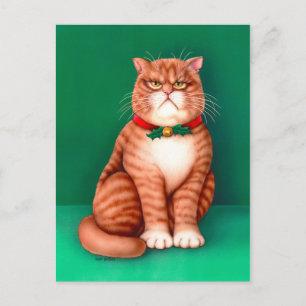 Cartes Pour Fêtes Annuelles Waiting for Santa Claws