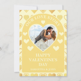 Cartes Pour Fêtes Annuelles Warm Cream Minimal Hearts Valentine’s Gift Photo