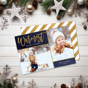 Cartes Pour Fêtes Annuelles Warmest Warmest Faux Gold Foil 2 Photo