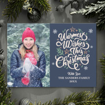 Warmest Wishes This Christmas Cute Family Photo