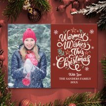 Warmest Wishes This Christmas Cute Family Photo