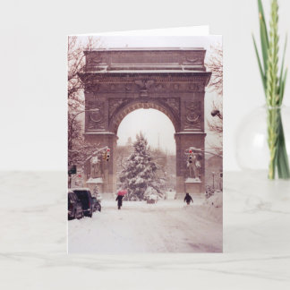 Cartes Pour Fêtes Annuelles washington carré park tree joyeuses vacances