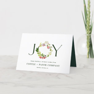 Cartes Pour Fêtes Annuelles Watercolour traditional botanical moderne day c