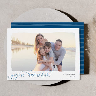 Cartes Pour Fêtes Annuelles Wavy (homonymie) Simple Photo horizontale Hanukk