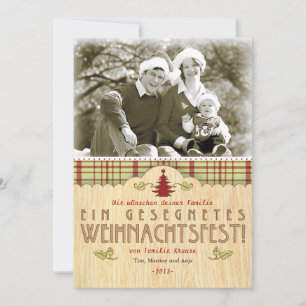 Cartes Pour Fêtes Annuelles Weihnachten Foto-Karte Grußkarte