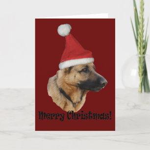 Cartes Pour Fêtes Annuelles Weihnachten "Schäferhund"