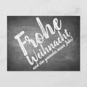 Cartes Pour Fêtes Annuelles Weihnachtsgrüße auf der Kreidetafel