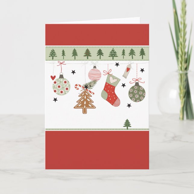 Cartes Pour Fêtes Annuelles Weihnachtskarte (Devant)
