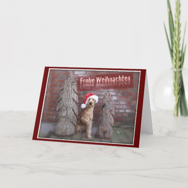 Cartes Pour Fêtes Annuelles Weihnachtskarte "Irish Terrier" (Devant)