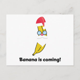 Cartes Pour Fêtes Annuelles Wellcoda New Year Monkey Banana Happy