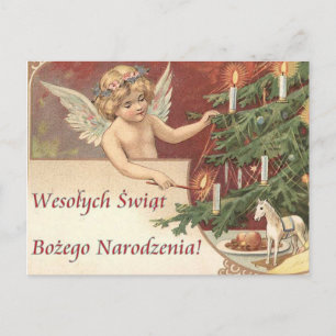 Cartes Pour Fêtes Annuelles Wesolych Swiat Bozego Narodzenia Merry Christmas