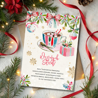 Cartes Pour Fêtes Annuelles Wesołych świąt, życzenia