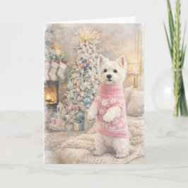 Cartes Pour Fêtes Annuelles West Highland White Terrier Christmas Card
