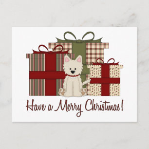 Cartes Pour Fêtes Annuelles West Highland White Terrier West Noël
