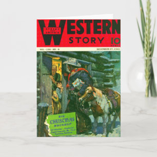 Cartes Pour Fêtes Annuelles Western Story 1941 Revue de Noël