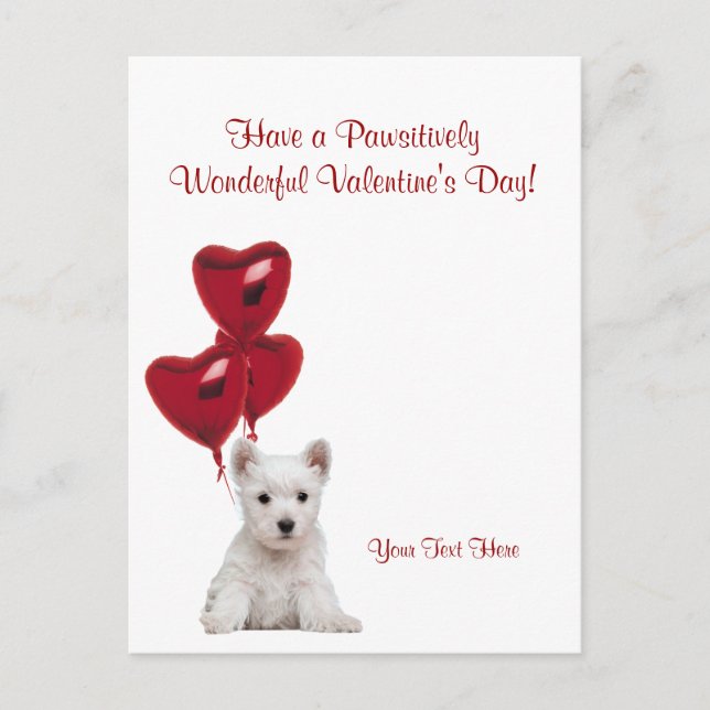 Cartes Pour Fêtes Annuelles Westie De Façon Pawsitive Merveilleuse Les Voeux D (Devant)