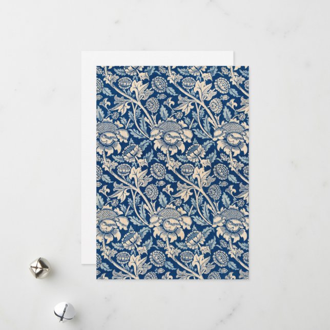 Cartes Pour Fêtes Annuelles Wey, 1883 par William Morris (Devant/Arrière en situation)