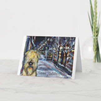 Cartes Pour Fêtes Annuelles Wheate Winter Xmas scene