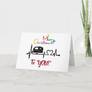 CARTES POUR FÊTES ANNUELLES WHEREVER WE ROAM **CHRISTMAS WISHES** STYLE CAMPER