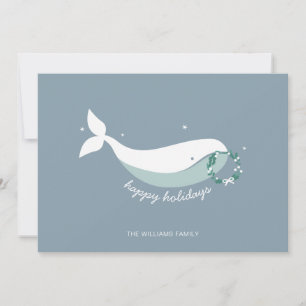 Cartes Pour Fêtes Annuelles Whimsal Christmas Photo Flat Holiday Card